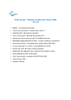 ODJ 2025 – 18 JUIN