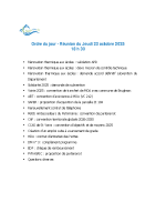 ODJ 2025 – 23 OCTOBRE