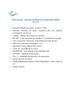 ODJ 2025 – 10 DECEMBRE
